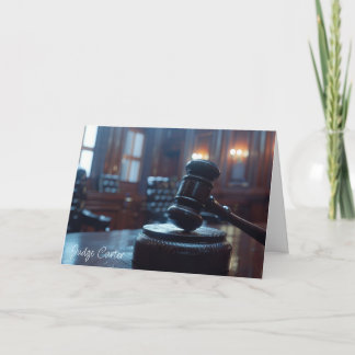Personalized Retirement Card for Judges