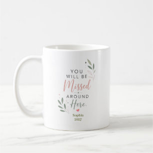 Personalized Retirement Farewell Gift for Coworker Coffee Mug