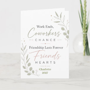 Personalized Retirement Friendship Gift Card