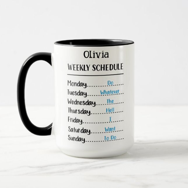 Personalized Retirement Gift for Women Men Two Ton Mug (Left)