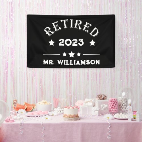 Personalized retirement gift idea banner