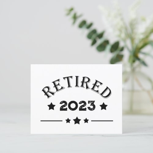 Personalized retirement gift idea holiday postcard