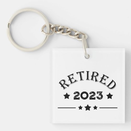 Personalized retirement gift idea keychain
