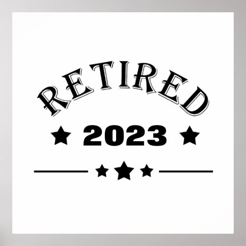 Personalized retirement gift idea poster