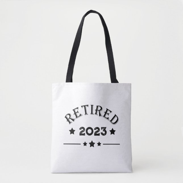 Personalized retirement gift idea tote bag (Front)