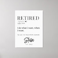 Personalized Retirement Gift – Retired Definition