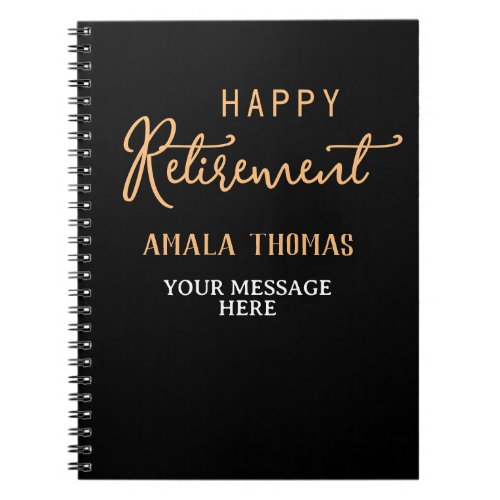 Personalized Retirement Gifts for Women Men Notebook