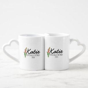 Personalized retirement gifts for women,retirement coffee mug set
