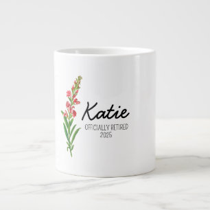 Personalized retirement gifts for women,retirement giant coffee mug