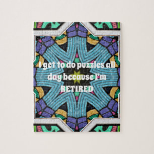 Personalized Retirement Humor Funny Retiring Gift Jigsaw Puzzle