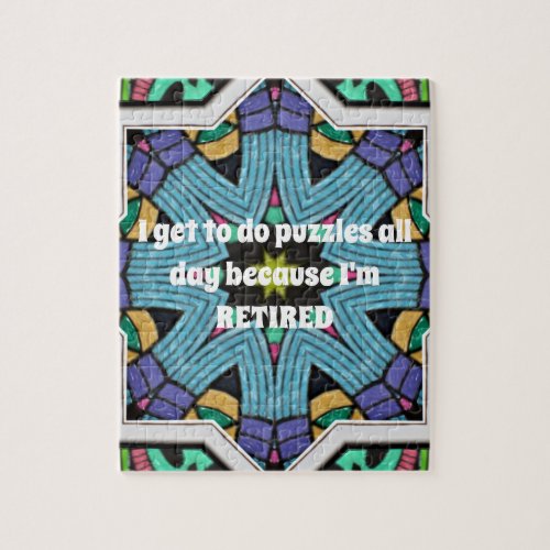 Personalized Retirement Humor Funny Retiring Gift Jigsaw Puzzle