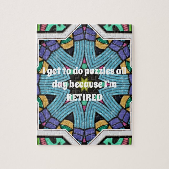 Personalized Retirement Humor Funny Retiring Gift Jigsaw Puzzle (Vertical)