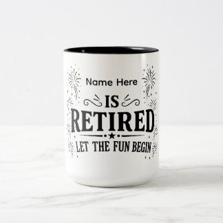 Personalized Retirement Let the Fun Begin Mug