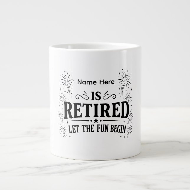 Personalized Retirement Let the Fun Begin Mug (Front)