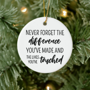 Personalized Retirement Modern and Elegant Ceramic Ornament