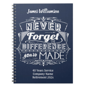 Personalized Retirement  Notebook