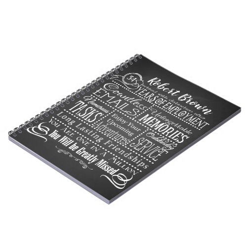 Personalized Retirement Notebook add name Zazzle