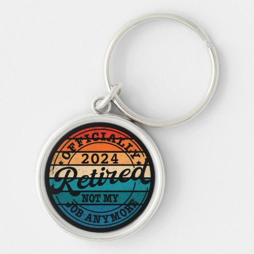 Personalized retirement officially retired keychain