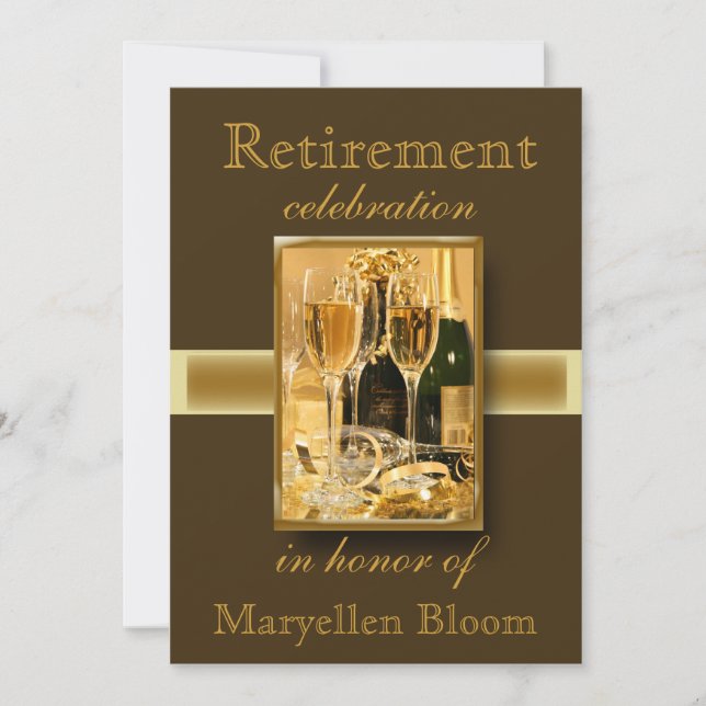 Personalized Retirement Party Invitation (Front)