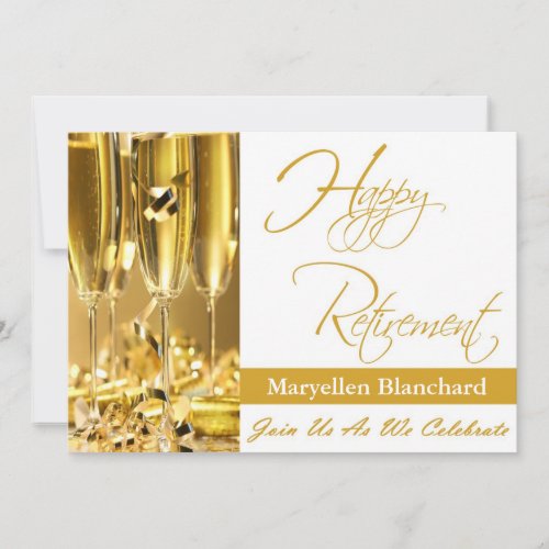 Personalized Retirement Party Invitation