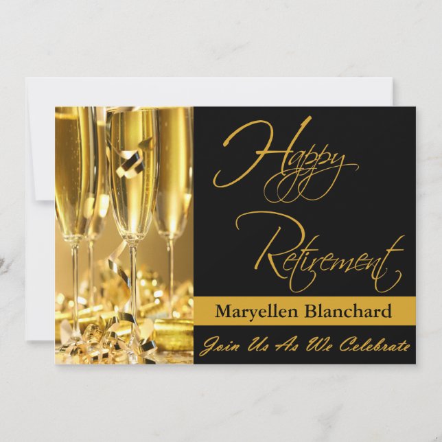 Personalized Retirement Party Invitation (Front)