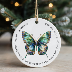 Personalized Retirement Thank You Ceramic Ornament