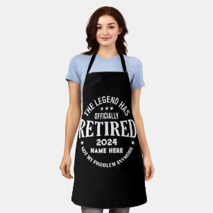 Personalized retirement The Legend has retired Apron