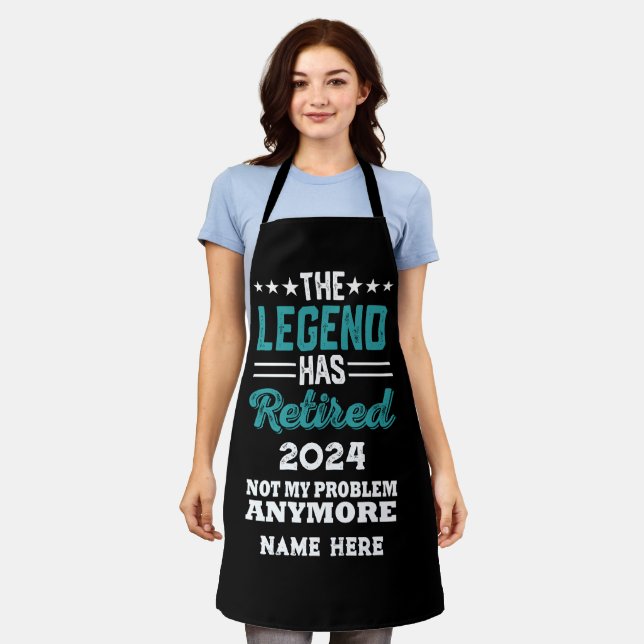 Personalized retirement The Legend has retired Apron (Worn)