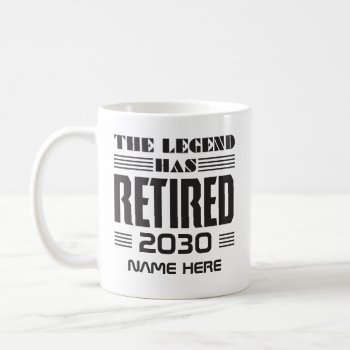 Personalized Retirement The Legend Has Retired Coffee Mug