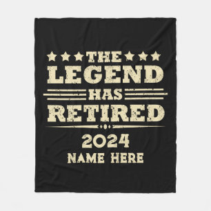 Personalized retirement The Legend has retired Fleece Blanket