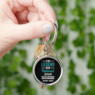 Personalized retirement The Legend has retired Keychain