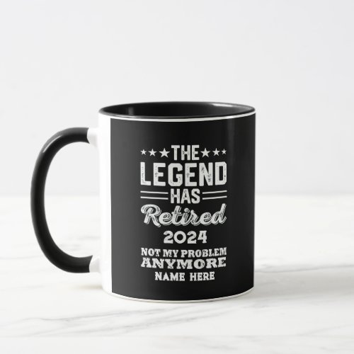 Personalized retirement The Legend has retired Mug