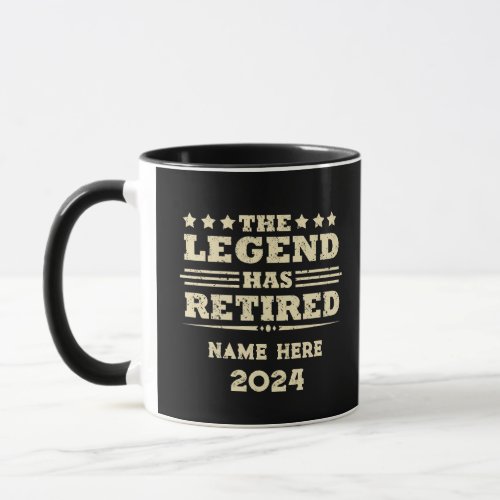 Personalized retirement The Legend has retired Mug