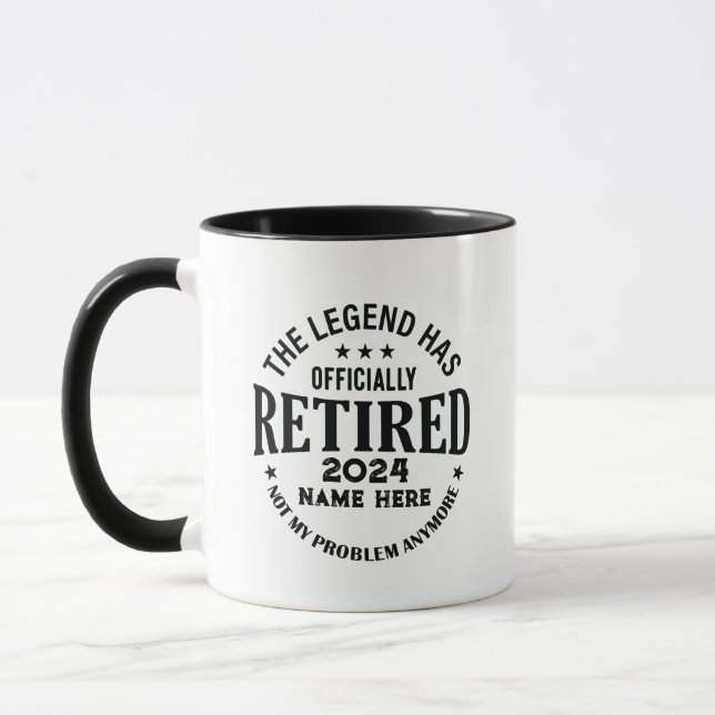 Personalized retirement The Legend has retired Mug (Left)