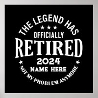 Personalized retirement The Legend has retired