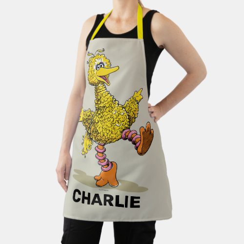 Personalized Retro Art Big Bird Apron