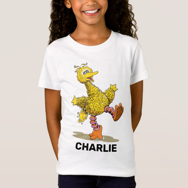 Personalized Retro Art Big Bird T-Shirt (Front)