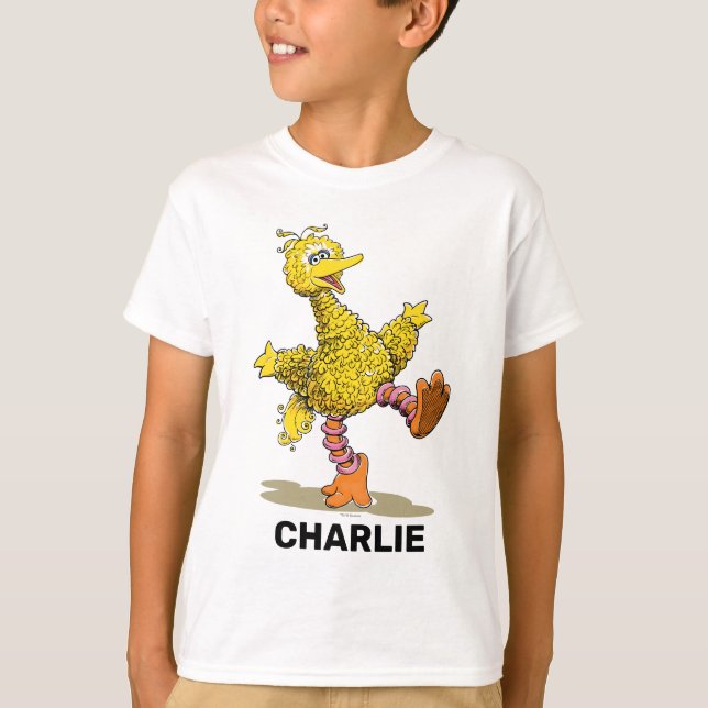 Personalized Retro Art Big Bird T-Shirt (Front)