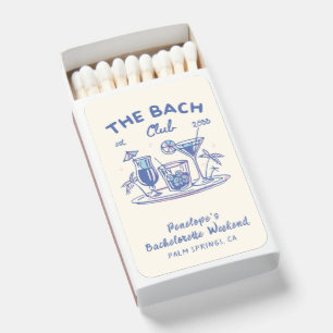 Personalized Retro Bachelorette Favor Matchboxes