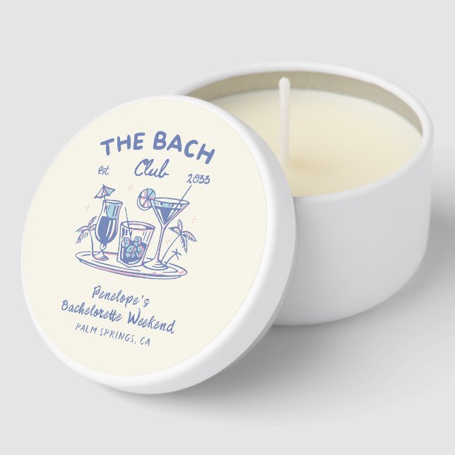 Personalized Retro Bachelorette Non-Toxic Candles (Corner)