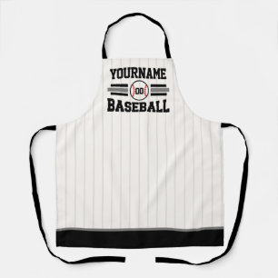 Personalized Retro Baseball Player NAME Team Apron