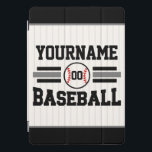 Personalized Retro Baseball Player NAME Team iPad Pro Cover<br><div class="desc">Personalized ADD NAME Baseball Team Player Hobby or School Game design - Customize with your Name or Custom Text!</div>