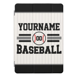 Personalized Retro Baseball Player NAME Team iPad Pro Cover