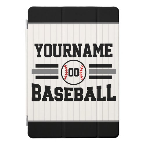 Personalized Retro Baseball Player NAME Team iPad Pro Cover