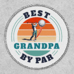 Personalized Retro Best Grandpa By Par Fathers Day Patch<br><div class="desc">Retro Best Grandpa By Par design you can customize for the recipient of this cute golf theme design. Perfect gift for Father's Day or grandfather's birthday. The text "GRANDPA" can be customized with any dad moniker by clicking the "Personalize" button above</div>