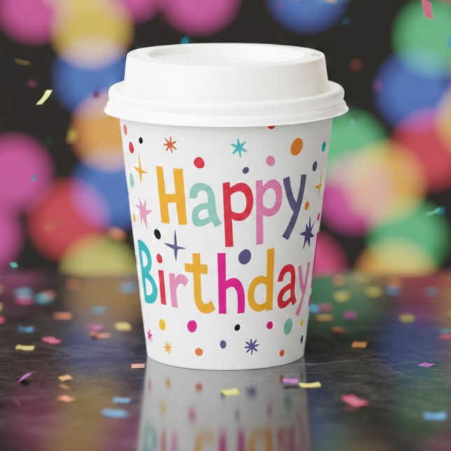 Personalized Retro Birthday Cups (Their name, their cup, their best birthday yet.)
