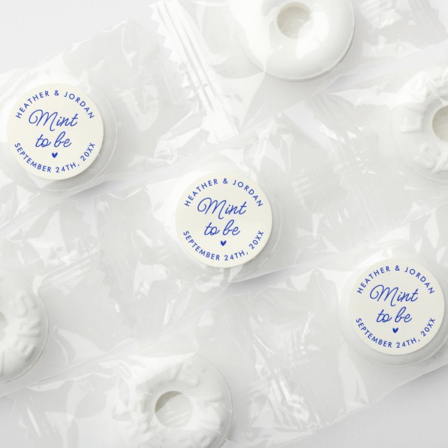 Personalized Retro Blue Mint To Be Wedding Life Saver® Mints (Assorted)