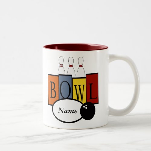 Personalized Retro Bowling Mug Gift