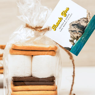 Personalized Retro Cabo Wedding Favor Tags