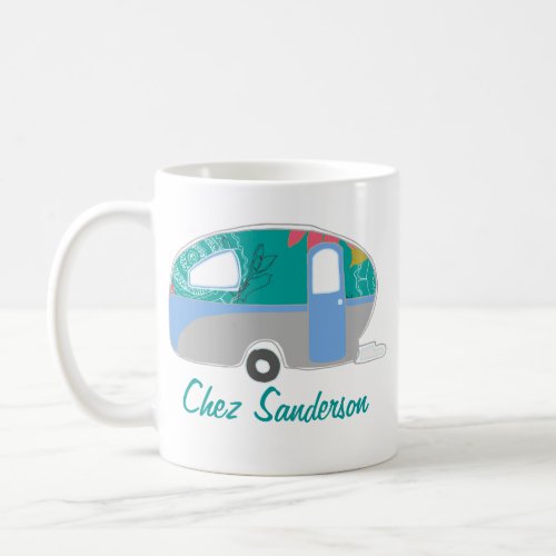 Personalized Retro Caravan Art Mugs